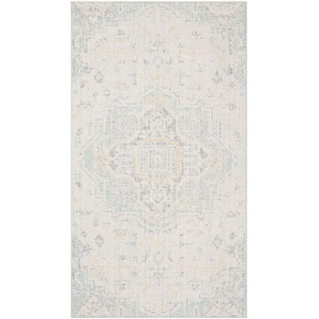 Safavieh Windsor Power Loomed Runner RugLight Grey & Seafoam 3 x 8 ft. WDS329L-38